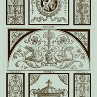Pergolesi Panel in Celadon III