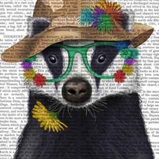 Badger and Flower Glasses
