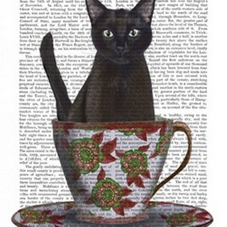Black Cat in Teacup