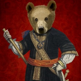 Bear in Blue Robes