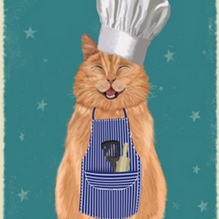 Ginger Cat Happy Chef