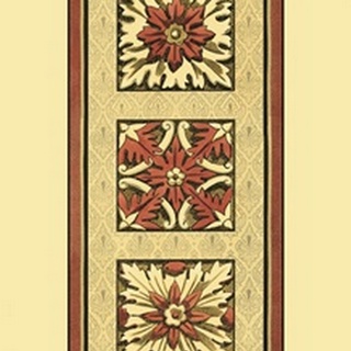 Printed Rosette Tapestry I