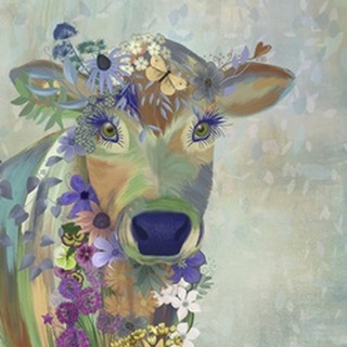 Fantastic Florals Cow