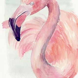 Pastel Flamingo I