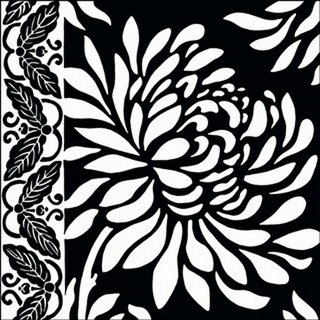 Graphic Chrysanthemums II