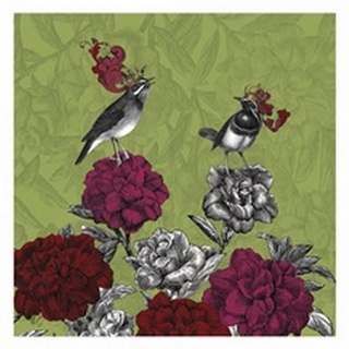 Blooming Birds, Rhododendron, Fine Art Print