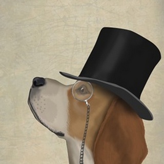Beagle, Formal Hound and Hat