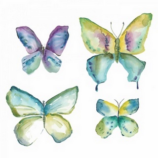 Jeweled Butterflies II