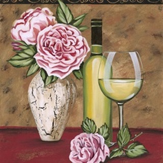Vintage Flowers & Wine II