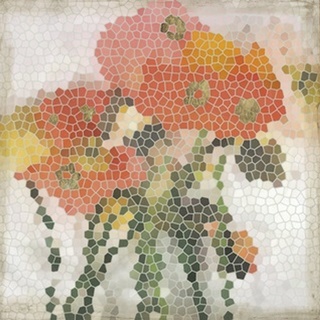 Mosaic Poppies I