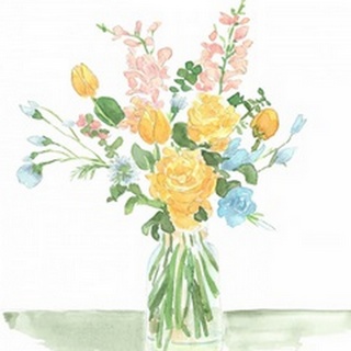 Pastel Bouquet of Flowers I