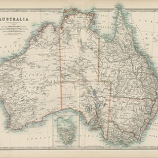 Johnston's Map of Australia