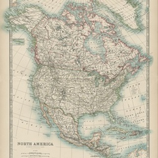 Johnston's Map of North America