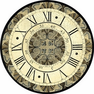 Vintage Motif Clock