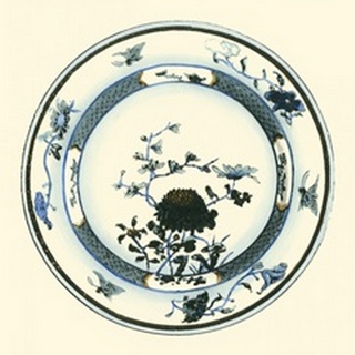 Blue and White Porcelain Plate III
