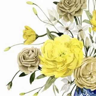 Yellow and Ultramarine Bouquet I