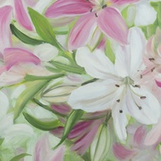 Pink and White Lilies IV