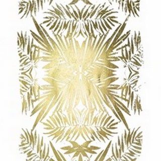 Gold Foil Tropical Kaleidoscope II