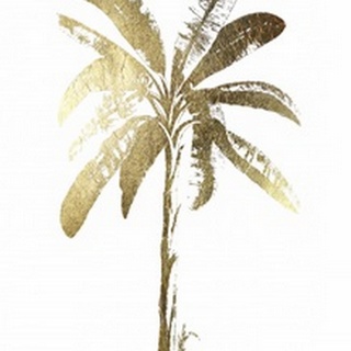 Gold Foil Tropical Palm II