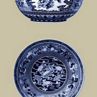 Porcelain in Blue and White I