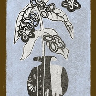 Graphic Flowers in Vase IV
