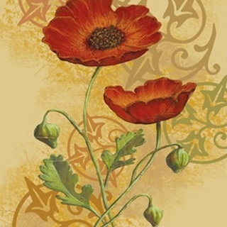 Poppies on Gold II