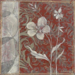 Taupe and Cinnabar Tapestry III