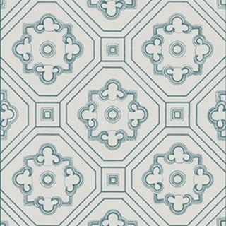 Ornamental Pattern in Teal IV