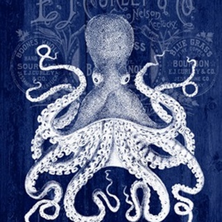 Octopus Prohibition Octopus On Blue