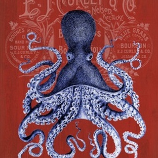 Octopus Prohibition Octopus On Red