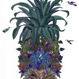 Pineapple, Tropical Flowers 1