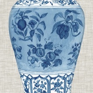 Ming Vase on Linen II