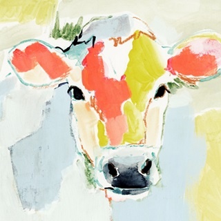 Pastel Cow I