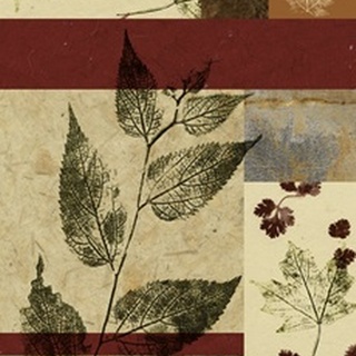 Leaf Print Collage IV