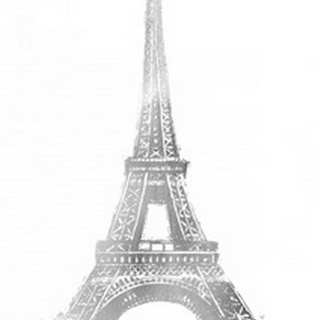 Silver Foil Eiffel Tower