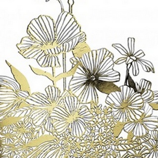 Gilded Wildflower Tangle II