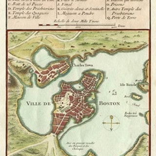 Petite Map of the City of Boston