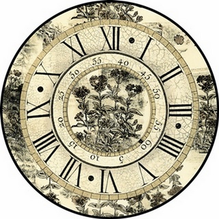 Antique Floral Clock