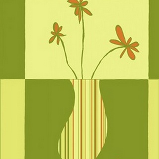 Minimalist Flowers in Green III