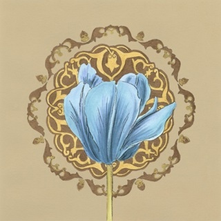 Gilded Tulip Medallion I