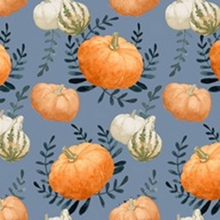 Autumn Orange & Blues Collection E