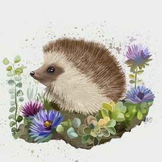 Hedgehog In Flowers