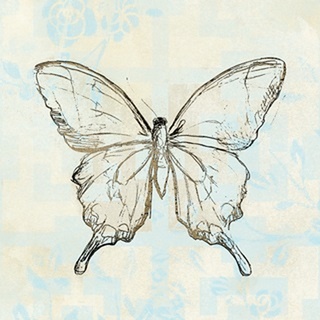 Butterfly Blossom Tile III