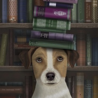 Jack Russell and Books