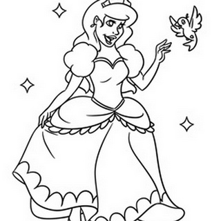 Princess Children's coloring page