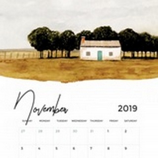 Self-Adhesive Art Calendar - November by Victoria Borges