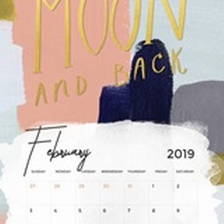 Self-Adhesive Art Calendar - February by Victoria Borges