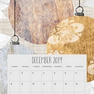 Self-Adhesive Art Calendar - December by Grace Popp