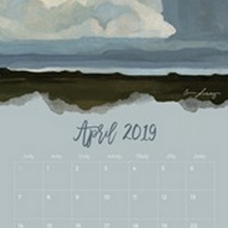 Self-Adhesive Art Calendar - April by Emma Scarvey