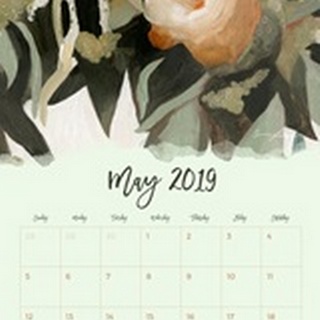 Self-Adhesive Art Calendar - May by Emma Scarvey
